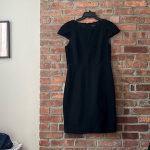 J Crew Wool Dress Black